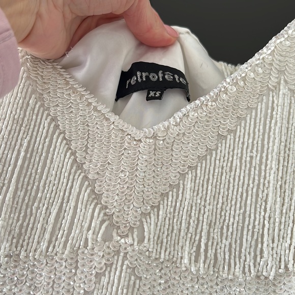 Retrofete Claire Sequin Fringe Dress size XS. - Picture 2 of 4